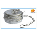 Aluminum Guillemin Plug with Chain Type Fire Hose Coupling